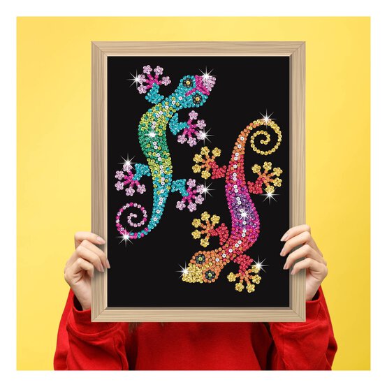 Kitfix Geckos Sequin Art Blue Premium Kit image number 2