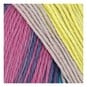 Knitcraft Pink Blue Yellow Cotton Festival DK 100g image number 2