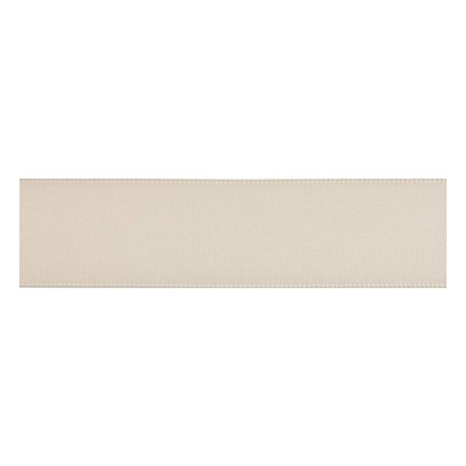 Ivory Double-Faced Satin Ribbon 3mm x 5m image number 1