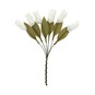 White Tulip Wired Floral Picks 12cm 6 Pack image number 1