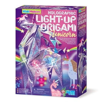 KidzMaker Holographic Light-Up Origami Unicorn