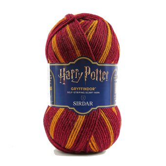 Sirdar Harry Potter Gryffindor Self-Striping Scarf Yarn 300g