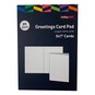 White Card Pad 5 x 7 Inches 20 Sheets image number 2