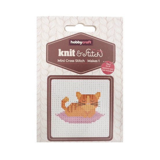 Mini Cute Cat Cross Stitch Kit image number 4