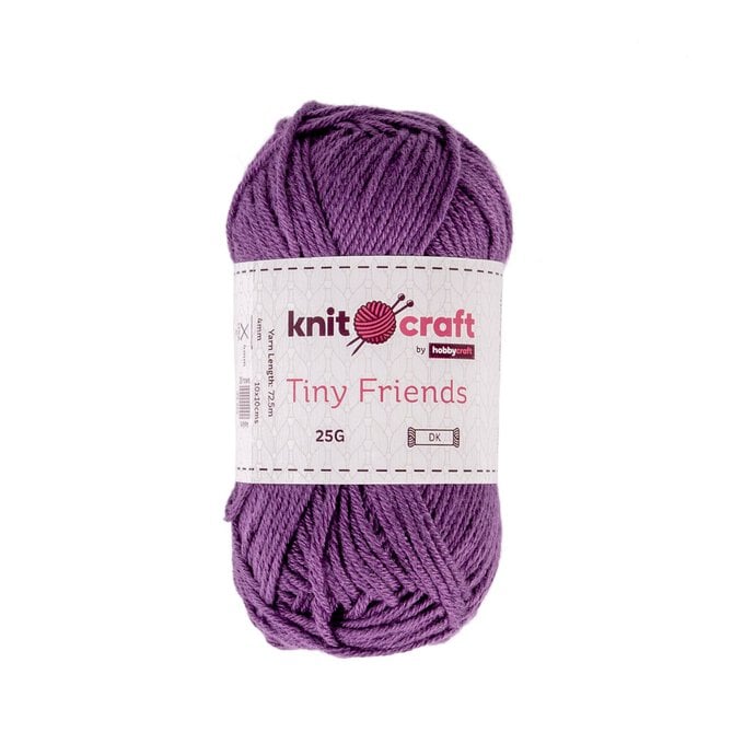Knitcraft Purple Tiny Friends Yarn 25g image number 1