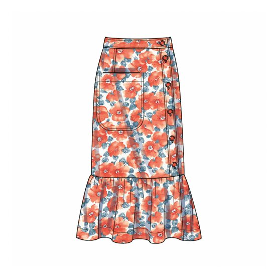 Simplicity Crop Top and Skirts Sewing Pattern S9552 (16-24) image number 3