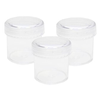Clear Craft Storage Cups 3 Pack