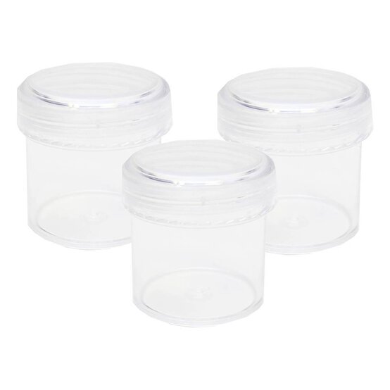Clear Craft Storage Cups 3 Pack image number 1