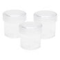 Clear Craft Storage Cups 3 Pack image number 1