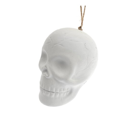 Hanging Ceramic Skull 7cm image number 3