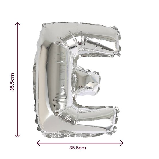 Silver Foil Letter E Balloon image number 2