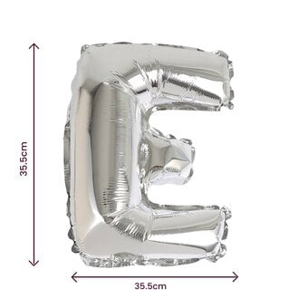 Silver Foil Letter E Balloon image number 2