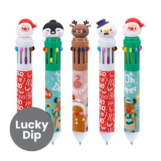 Assorted Christmas 10-Colour Pen image number 1