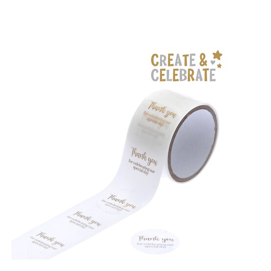 Create & Celebrate Thank You Stickers 50 Pack image number 1