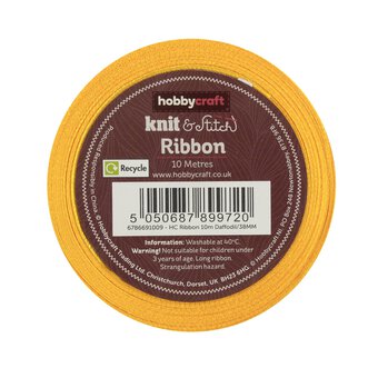 Daffodil Satin Ribbon 38mm x 10m