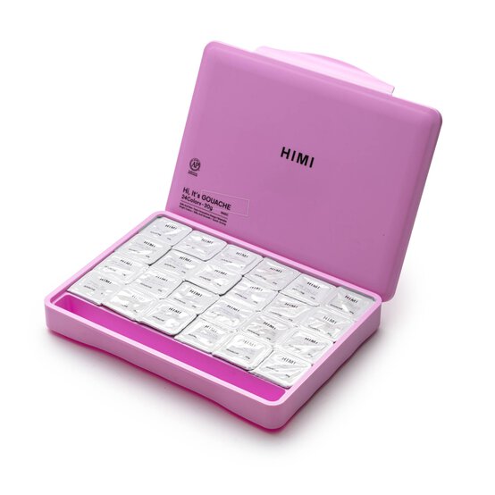 HIMI Pink Jelly Cup Gouache Set 30ml 24 Pack  image number 4