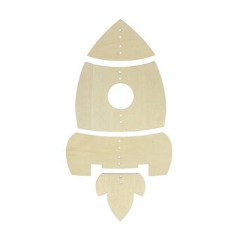 Make Your Own Hanging Wood Rocket Kit image number 3