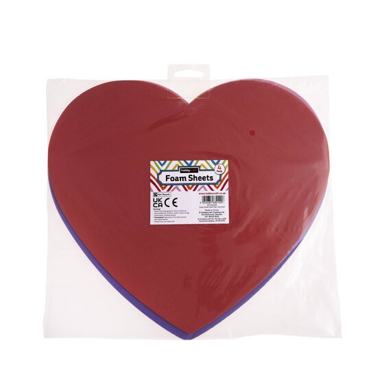 Heart Foam Sheets 4 Pack image number 5