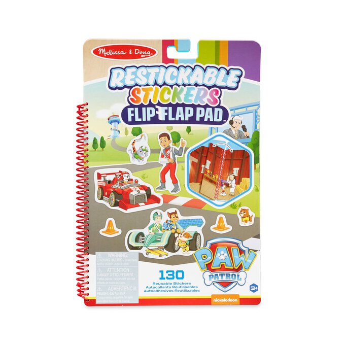 Melissa & Doug Paw Patrol Classic Missions Restickable Stickers Pad image number 1