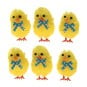 Yellow Chicks with Bows 6 Pack image number 3