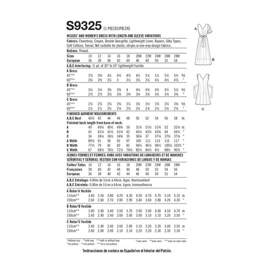 Simplicity Women's Dresses Sewing Pattern S9325 (AA 10-18) image number 2