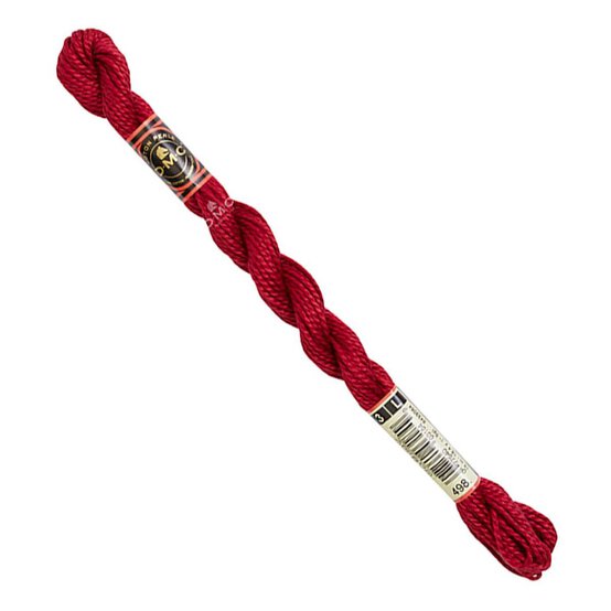 DMC Red Pearl Cotton Thread Size 3 15m (498) image number 2