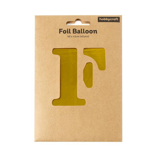 Extra Large Gold Foil Letter F Balloon image number 3