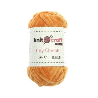 Knitcraft Orange Tiny Chenille DK Yarn 25g