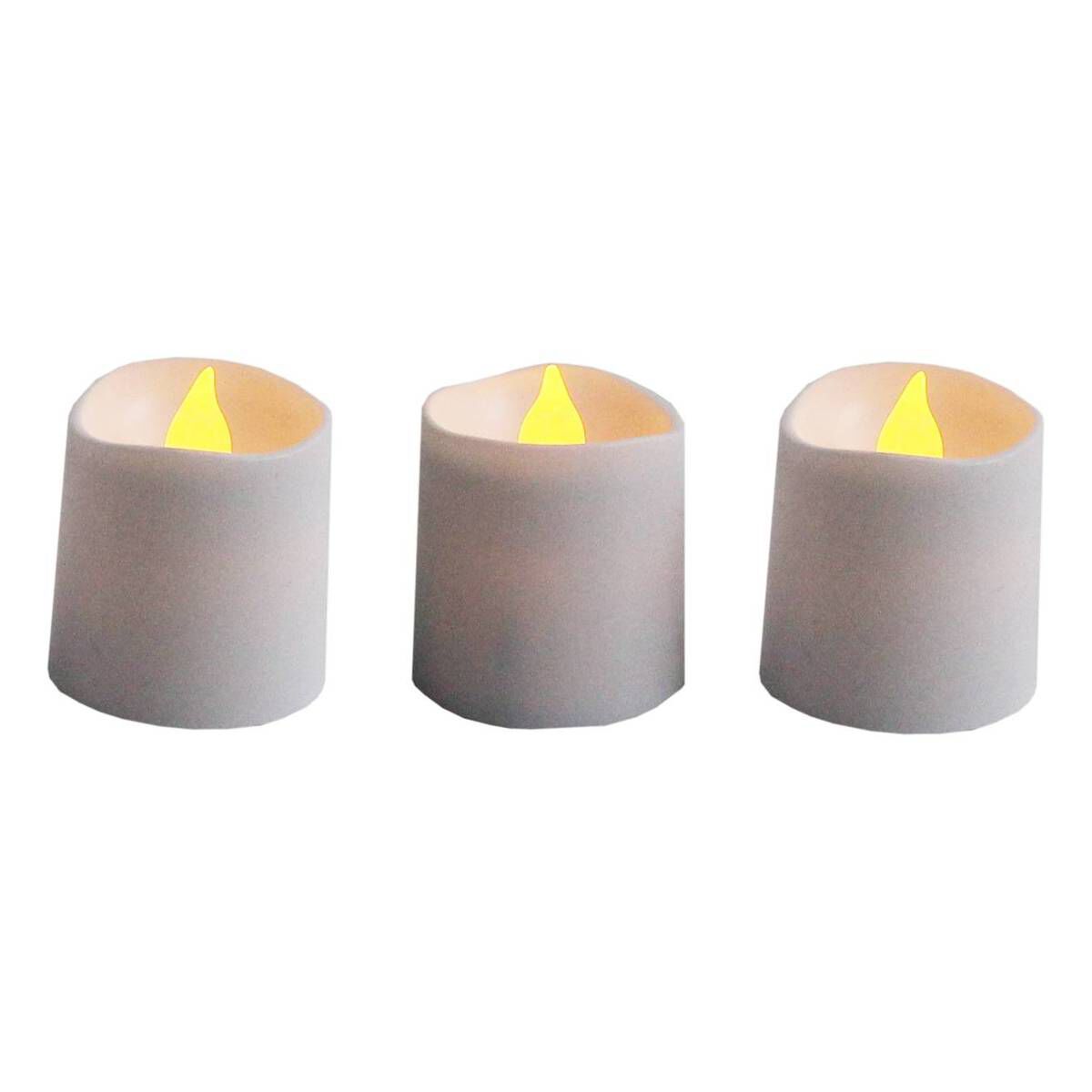 LED Votive Candle Tea Lights 3 Pack Hobbycraft