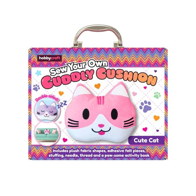 Sew Your Own Cute Cat Cuddly Cushion Case image number 1