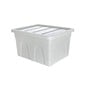 Whitefurze 32 Litre Pastel Grey Stack and Store Storage Box  image number 1