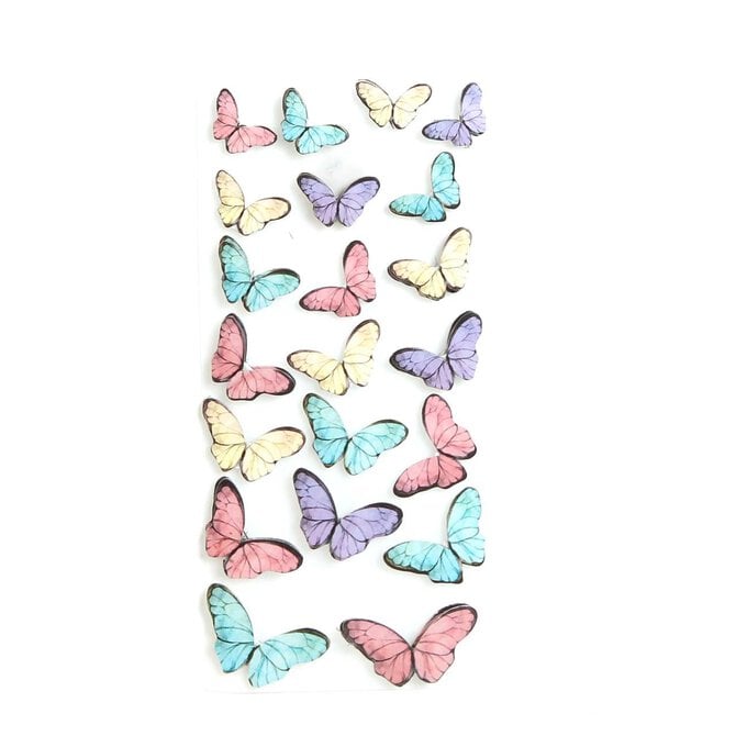 Beautiful Butterfly Card Toppers 21 Pack image number 1