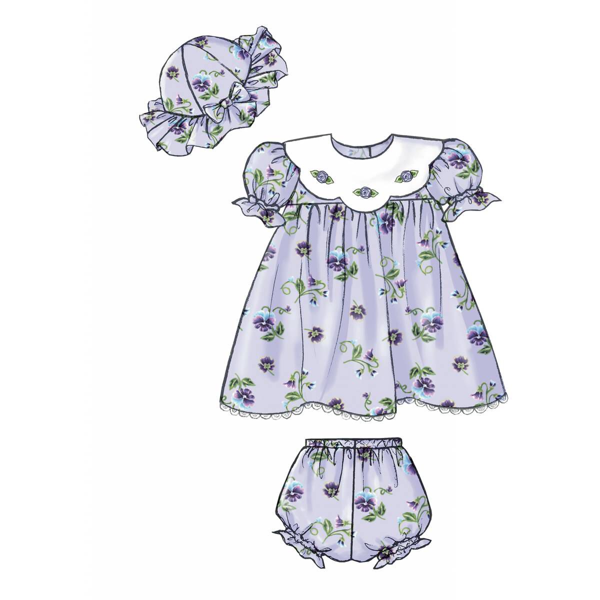Butterick Baby Dress Sewing Pattern B4110 Hobbycraft