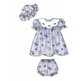 Butterick Baby Dress Sewing Pattern B4110 image number 9