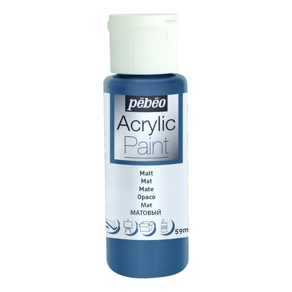 Pebeo Storm Blue Matt Acrylic Paint 59ml Hobbycraft