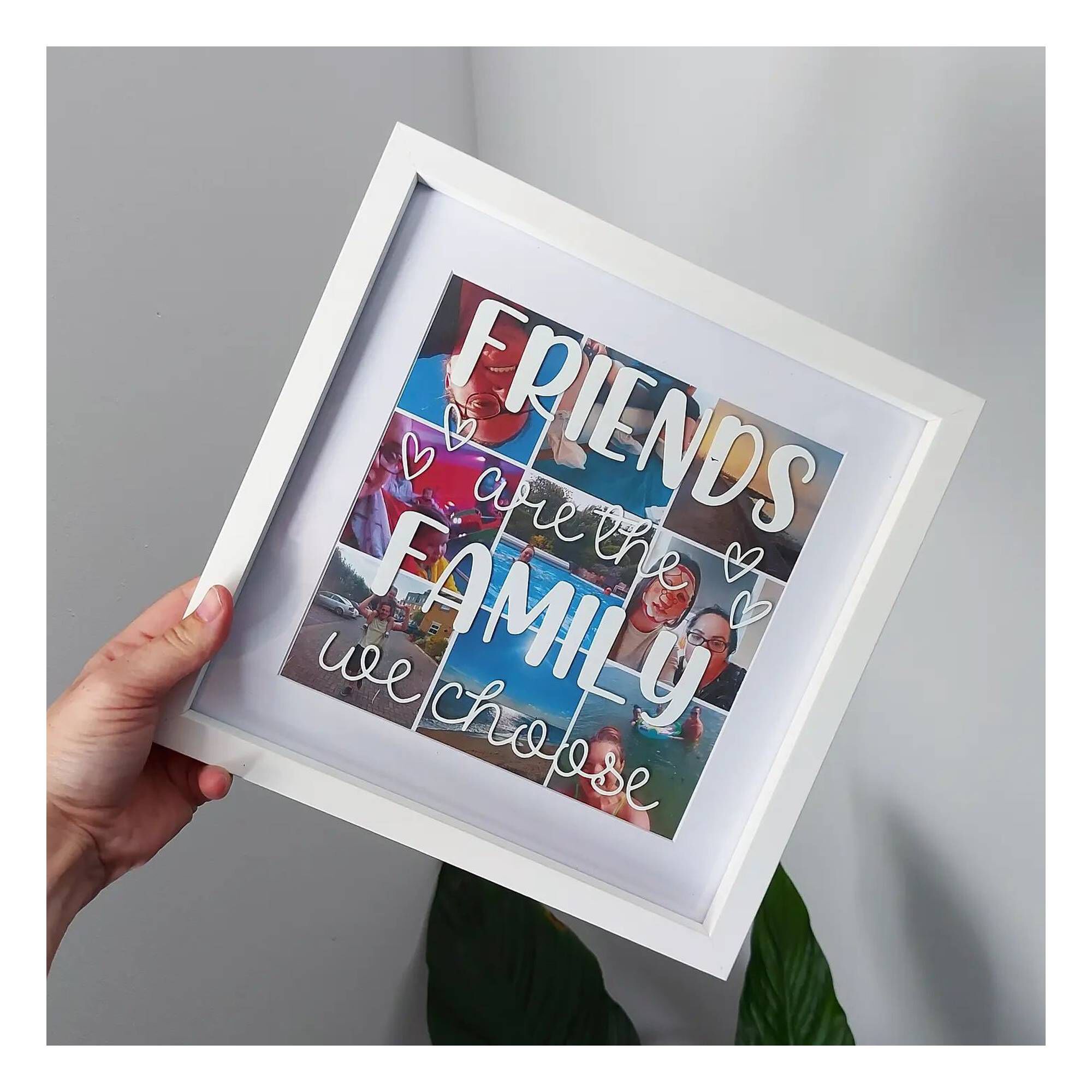 White Shadow Box Frame 25cm x 25cm Hobbycraft