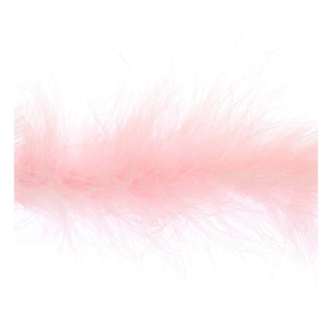 Light Pink Luxury Marabou Trim by the Metre image number 1