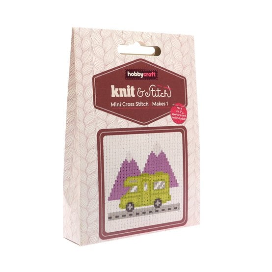 Mini Campervan Cross Stitch Kit image number 1