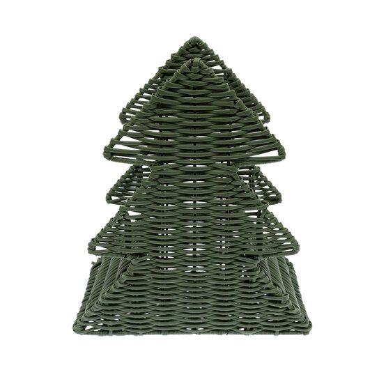 Green Tree Wicker Basket 31cm  image number 2