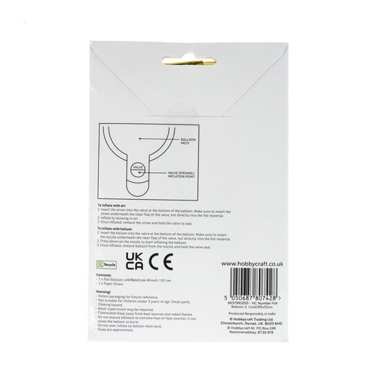 Extra Large Gold Foil Number 3 Balloon image number 4