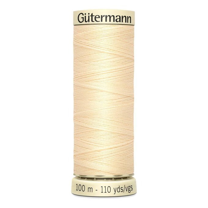 Gutermann Cream Sew All Thread 100m (610) image number 1