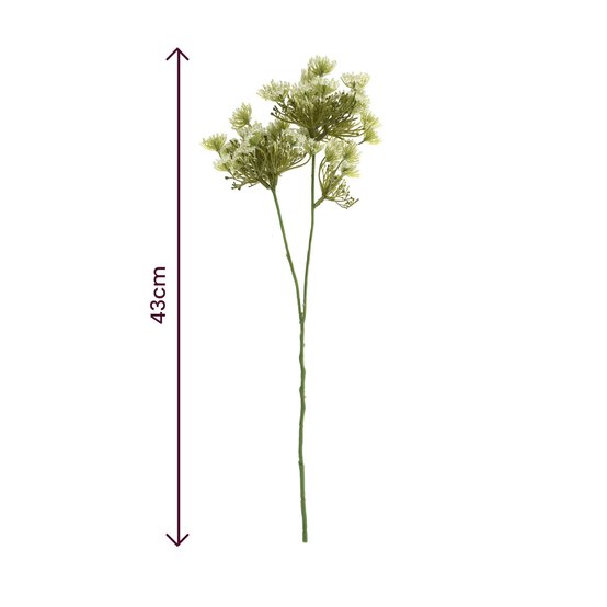 Cream Cow Parsley Stem 43cm image number 4