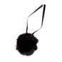 Black Faux Fur Pom Pom 11cm  image number 3