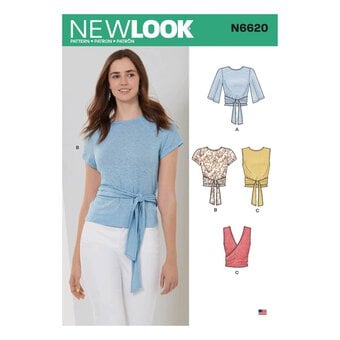 New Look Women's Wrap Top Sewing Pattern N6620