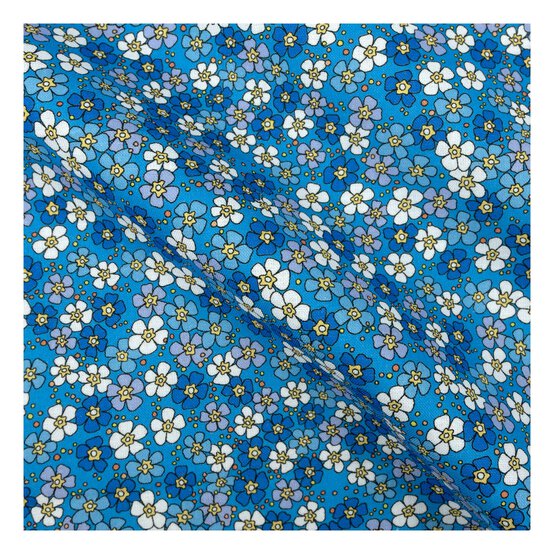 Blue Rainbow Garden Cotton Fat Quarters 4 Pack