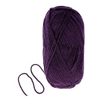 Knitcraft Purple Everyday Aran Yarn 100g  image number 3