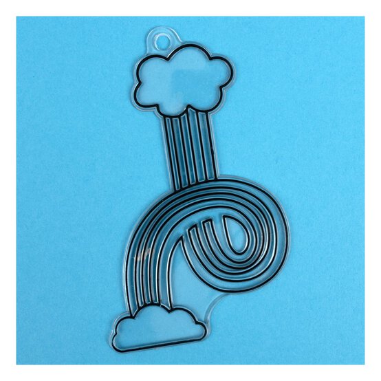 Rainbow Clouds Plastic Suncatcher image number 2
