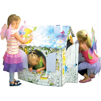 Colour-In Cardboard Fairy Playhouse 88cm image number 6