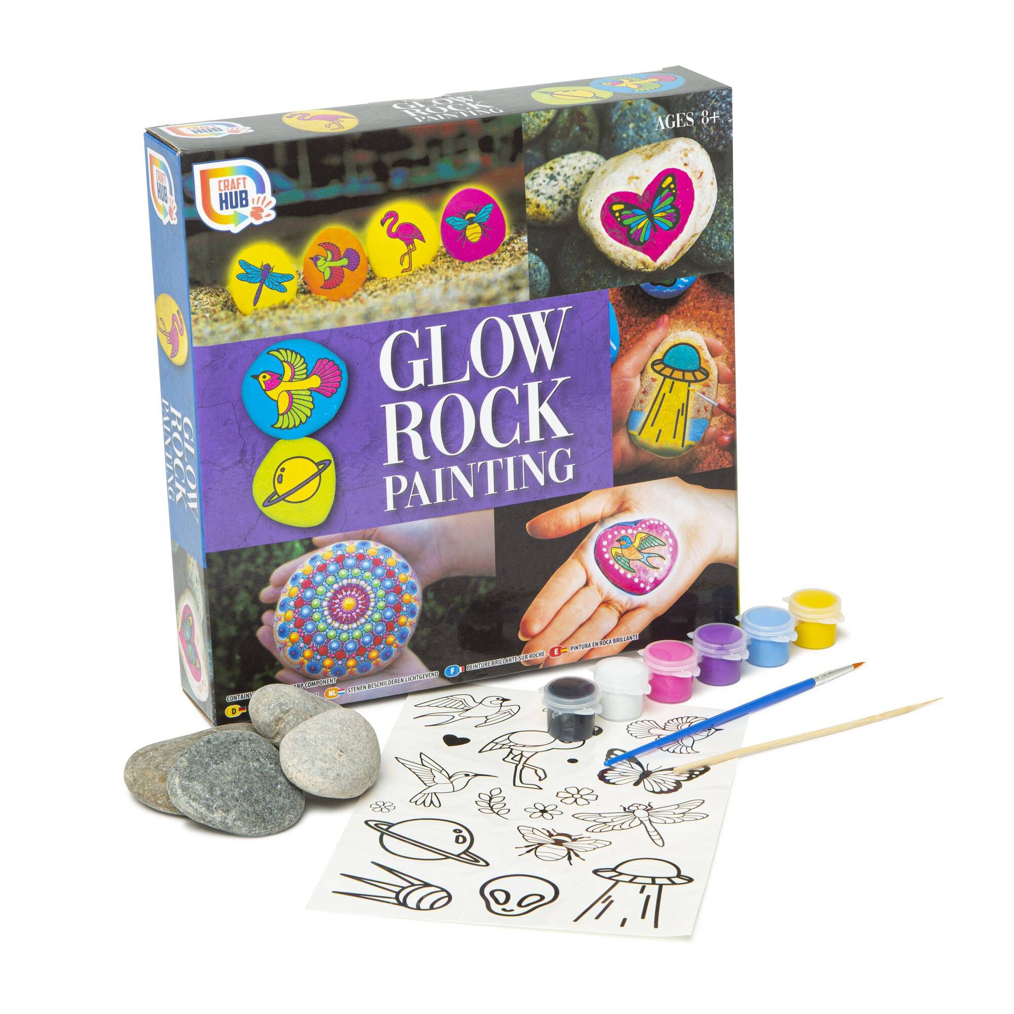 Glow Rock Painting Hobbycraft