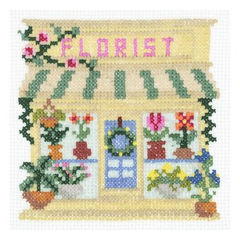 Trimits Florist Mini Cross Stitch Kit 13cm x 13cm